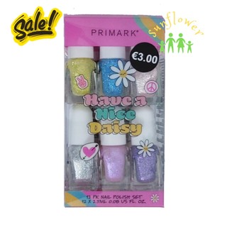Set sơn móng tay cho bé có màu nhũ Primark Dream Big 12 lọ của Pháp