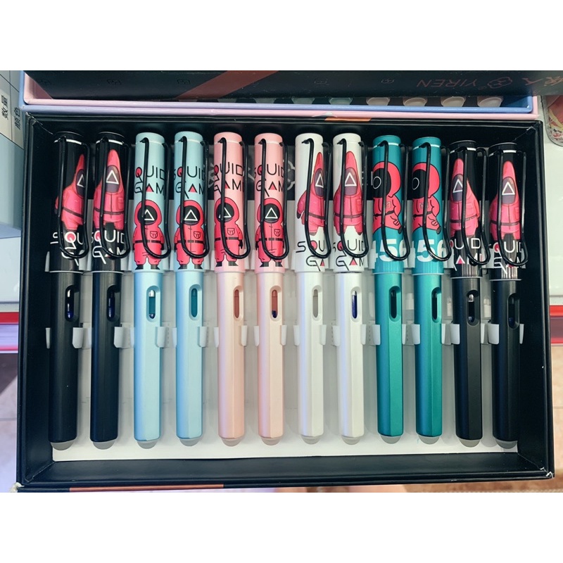 Bút máy kim tinh viết chữ đẹp,bút mực tẩy được, hình dễ thương cho bé