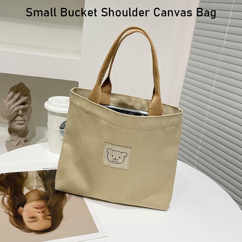 Munroe Túi Vải canvas Đựng Hộp Cơm Trưa Kiểu Nhật Bản Đơn Giản Nhỏ Gọn Đa Năng