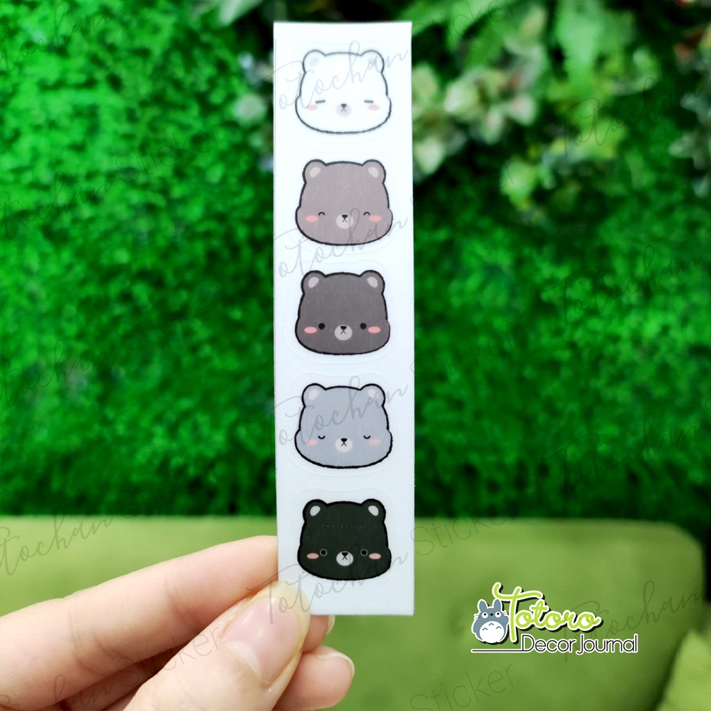 Sticker trong suốt dán bình sữa, bình nước cute