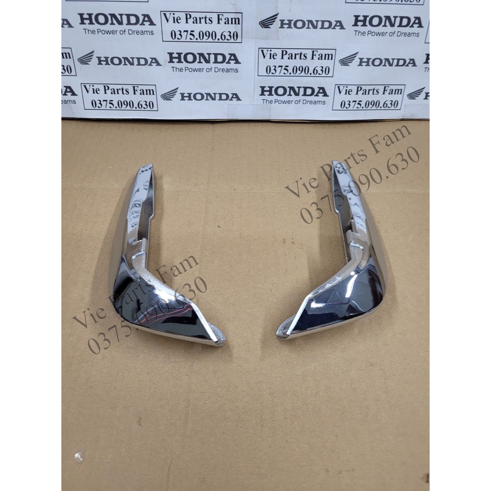 Cặp nẹp ốp mặt nạ AB 110 đời đầu/ Air Blade 2007-2008-2009-2010, hàng din Honda mới 100%