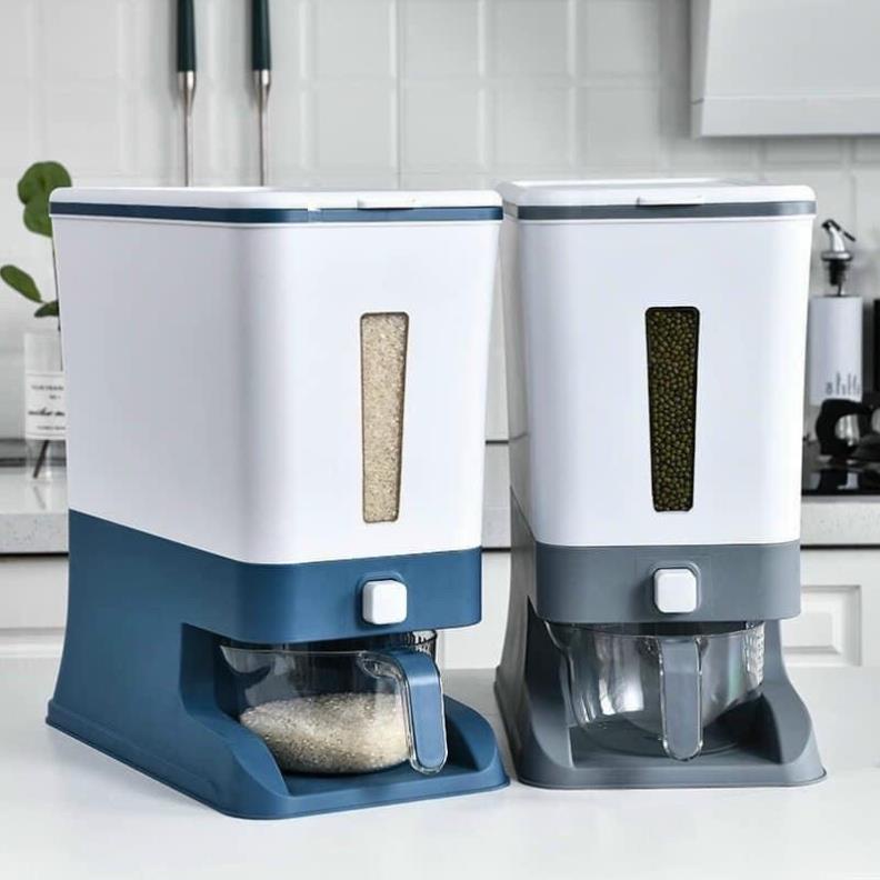 Thùng Đựng Gạo Thông Minh 12KG Hàng Cao Cấp Công Nghệ Nhật Bản Dung Tích Lớn Dành Cho Gia Đình Bạn ZA63
