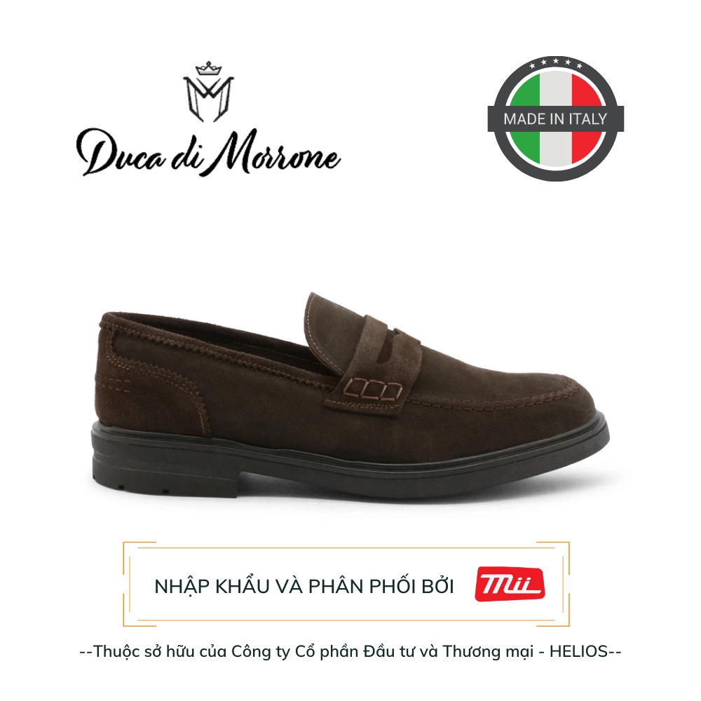 [2 màu] Giày Tây Lười Nam Loafer da lộn DUCA DI MORRONE Cao Cấp - Sản xuất và nhập khẩu CHÍNH HÃNG tại Ý_LUPO-CAM