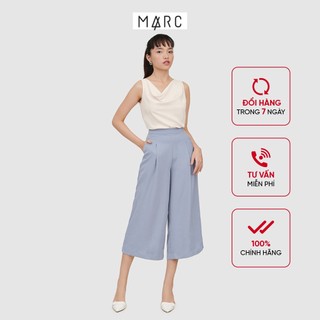 Quần culotte nữ MARC FASHION xếp ly trước cơ bản CBMD113220