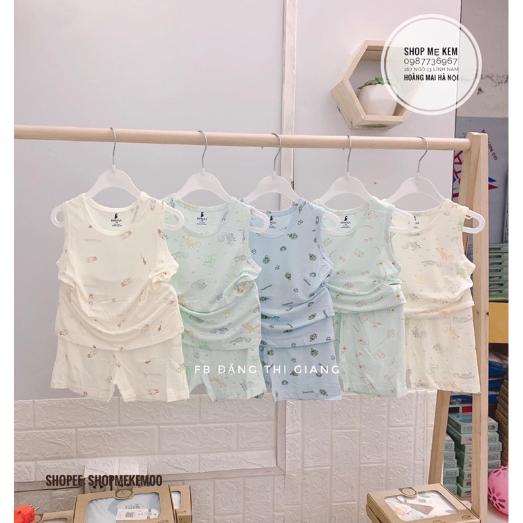 Bộ Sợi Tre Siêu Mềm Hãng Bambo Cho Bé 6m-36m