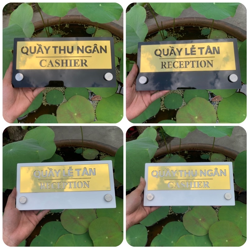Bảng quầy thu ngân, quầy thanh toán sang trọng (có làm theo yêu cầu)