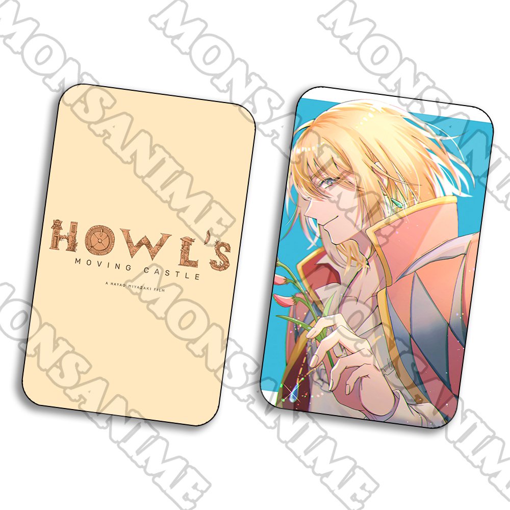 Ảnh card bo góc in hình Lâu Đài Di Động Của Howl - Howl's Moving Castle 5*8cm anime chibi sưu tầm 1 tấm