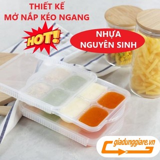 Khay trữ đông đồ ăn dặm cho bé Amori INOCHI hộp bảo quản thực phẩm trẻ em tập ăn nhựa nguyên sinh - giadunggiare