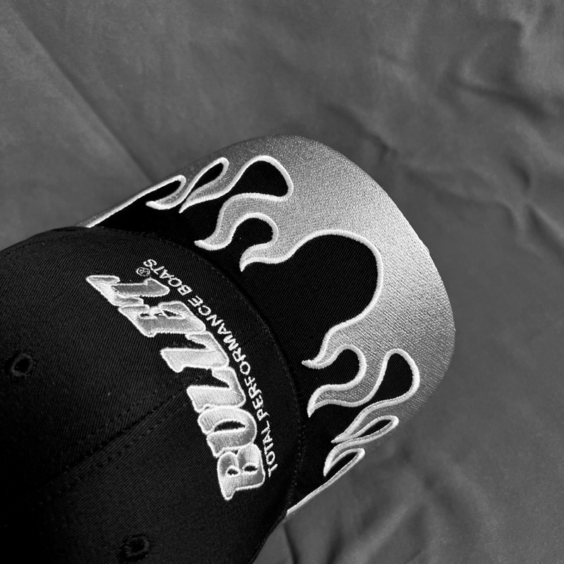 Nón lửa lưỡi trai BULLET_chất liệu cotton_màu đen_ dành cho nam và nữ