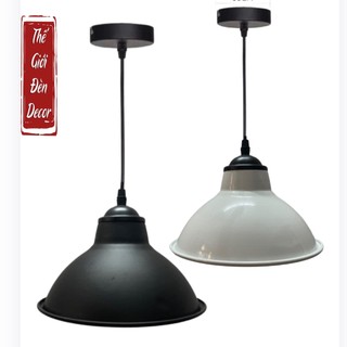 Chao đèn thả nhiều màu kèm bộ dây đui và đế ốp trần T051