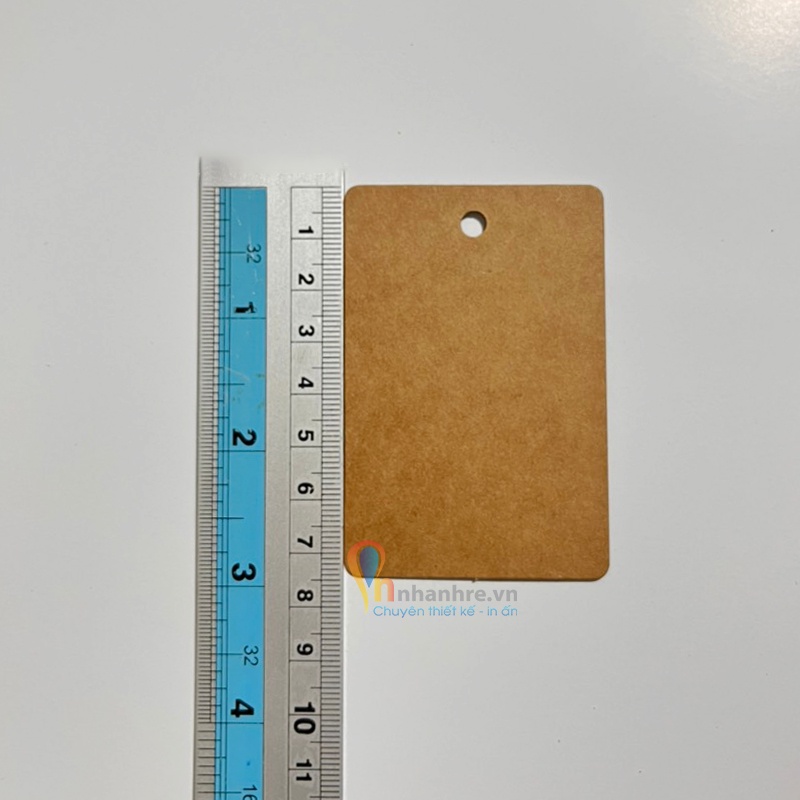 TAG GIẤY KRAFT CÓ SẴN KHÔNG IN | ĐỊNH LƯỢNG 370GSM 5CM x 7.5CM | TREO QUẦN ÁO, TRANG TRÍ - BAOBIONLINE