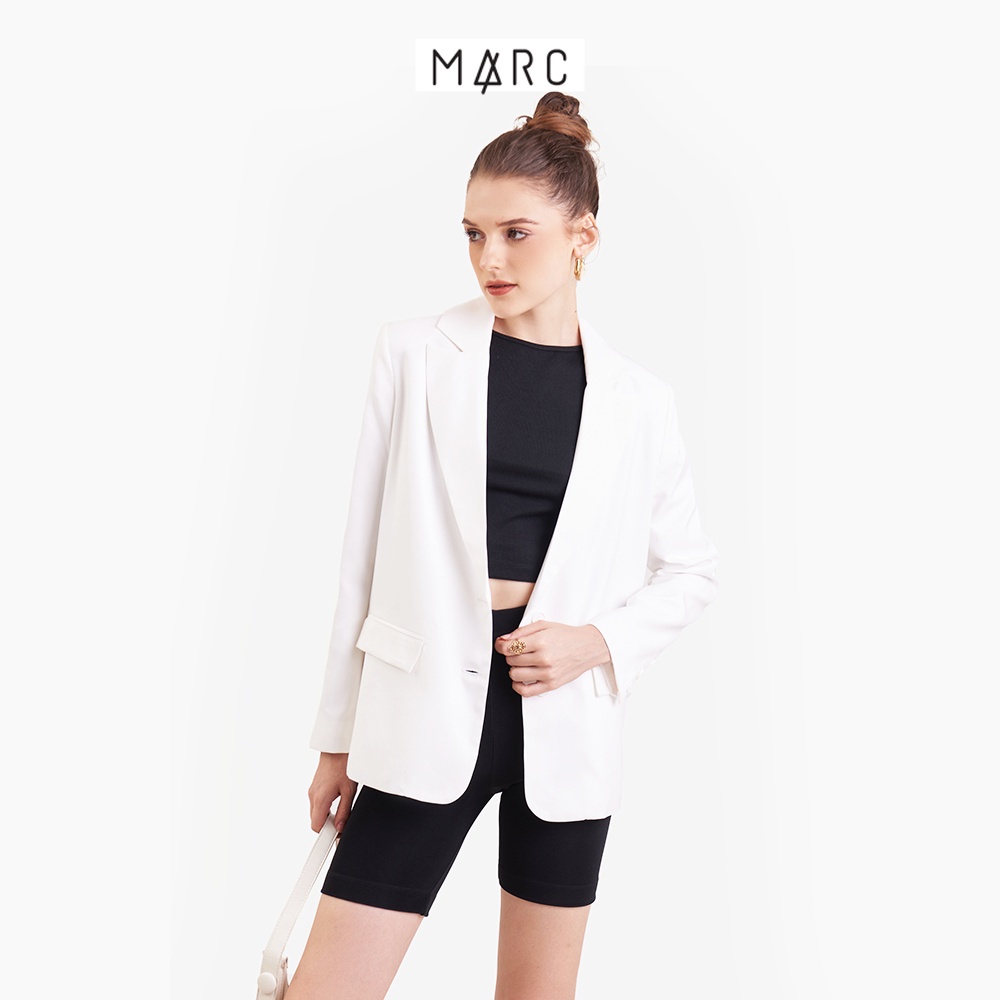 Áo blazer nữ Áo vest nữ MARC FASHION tay dài cơ bản cài 2 nút trẻ trung CBNH023523