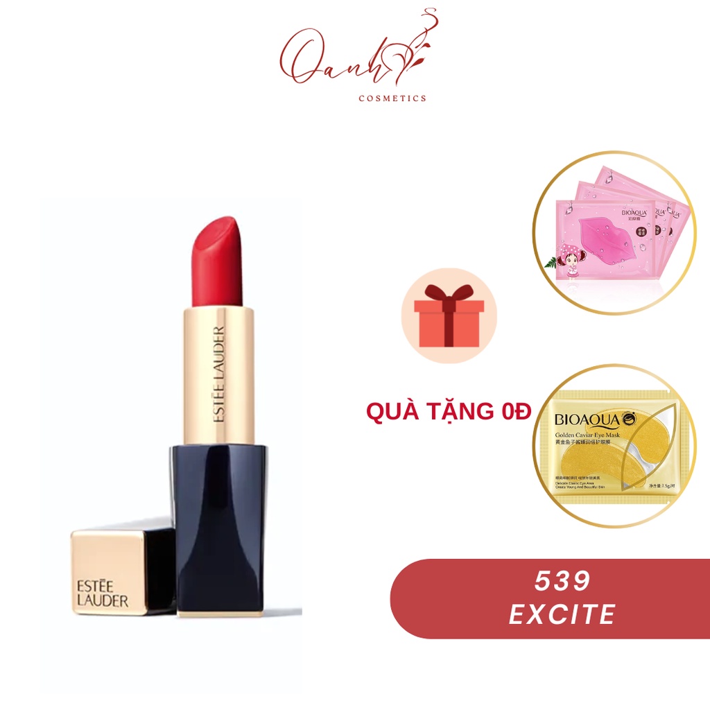 Son Lì Estee Lauder 539 Màu Đỏ Thuần Full Size 3.5g Excite Pure Color Envy Sculpting Lipstick