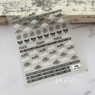 sticker lụa 5d thương hiệu dán móng tay nail