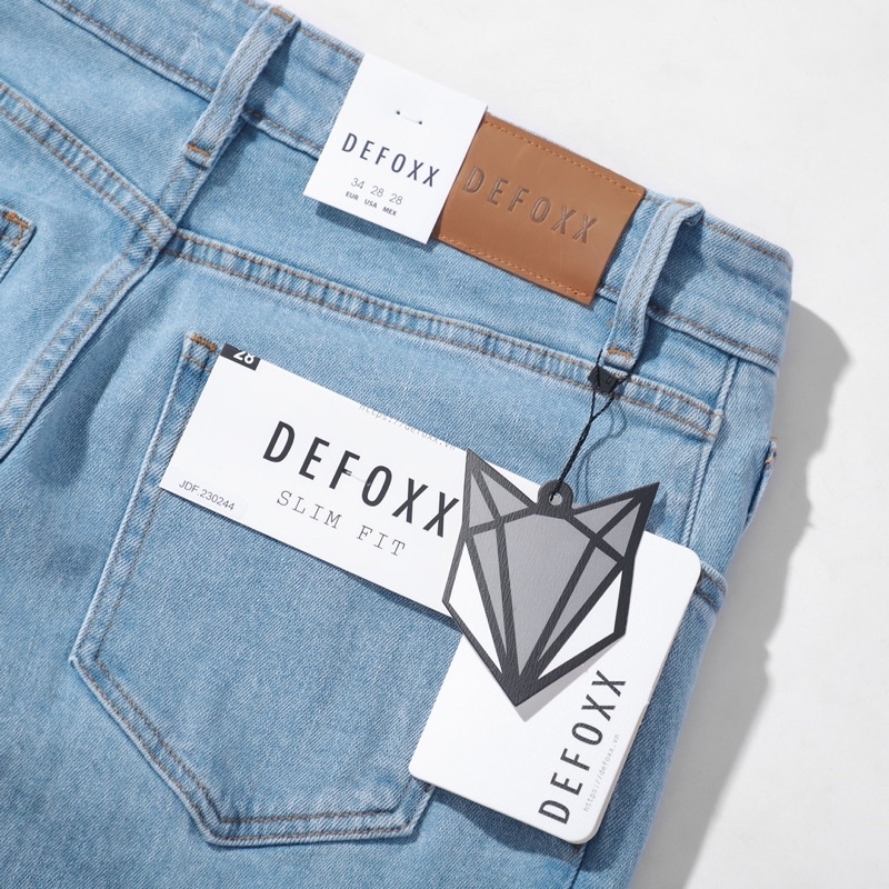 QUẦN BÒ - QUẦN JEAN - DEFOXX - WASH BLUE YA  - FORM SLIM FIT - CODE: 230244