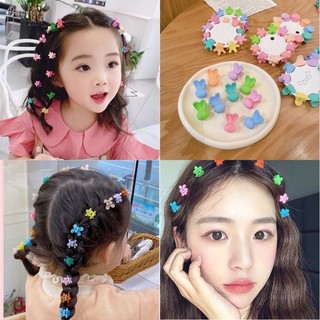 Sét 10 kẹp tóc mini nhiều màu cho bé gái