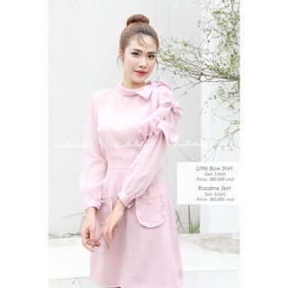 LITTLE BOW SHIRT - Áo sơ mi thắt nơ một bên tay cách điệu