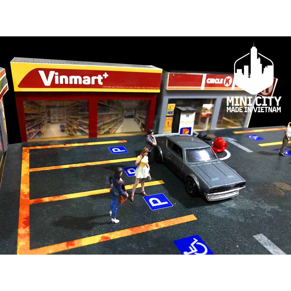 Mô hình bãi đậu xe 1:64 SK01