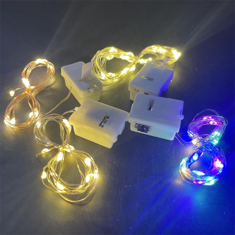 TDLED_Dây đèn led trang trí fairylight đom đóm có sẵn pin dài 0.5m_1m_2m_3m