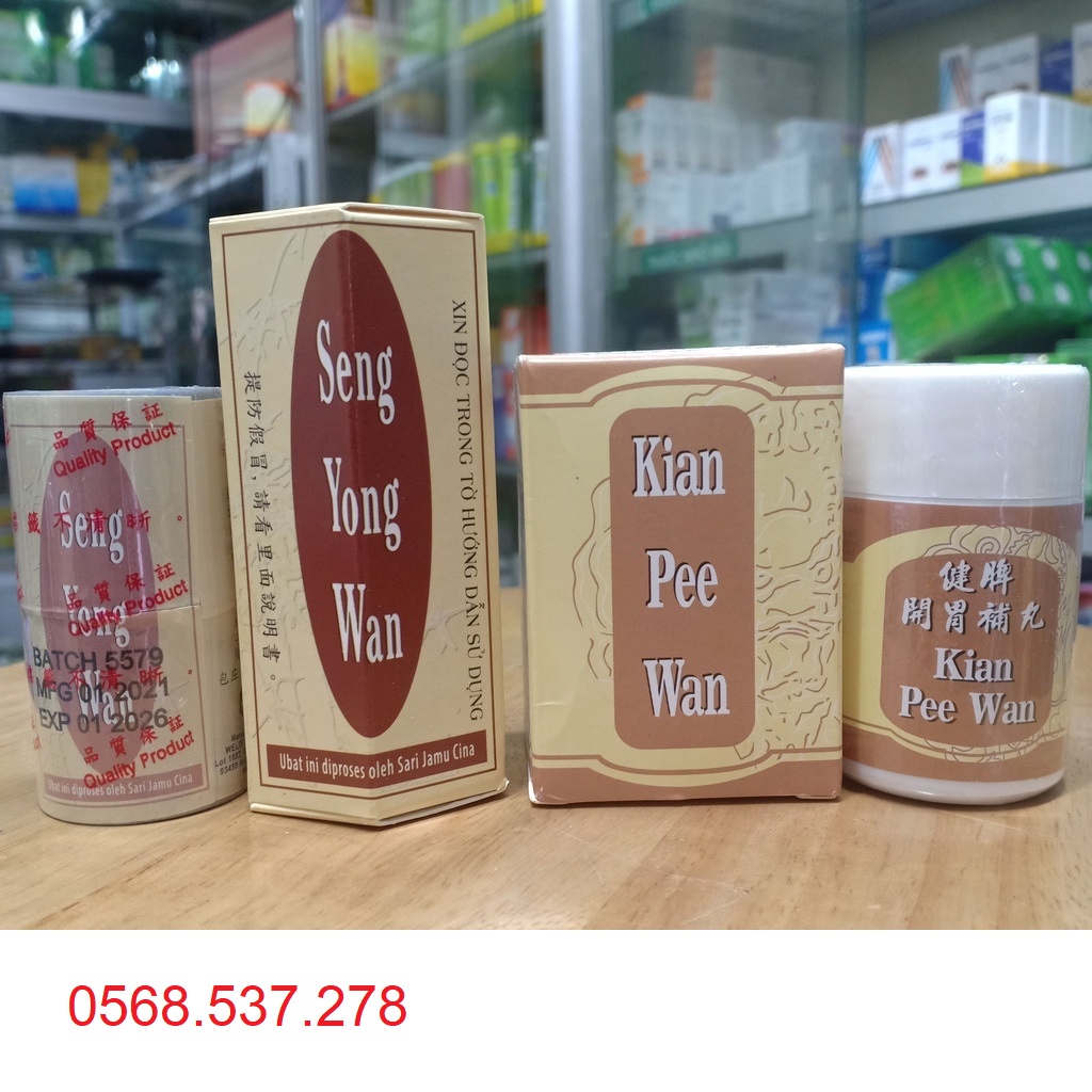 TĂNG CÂN Seng Yong Wan / Kian Pee Wan Giúp ăn ngon hơn, giúp ngủ ngon, tăng cân ổn định