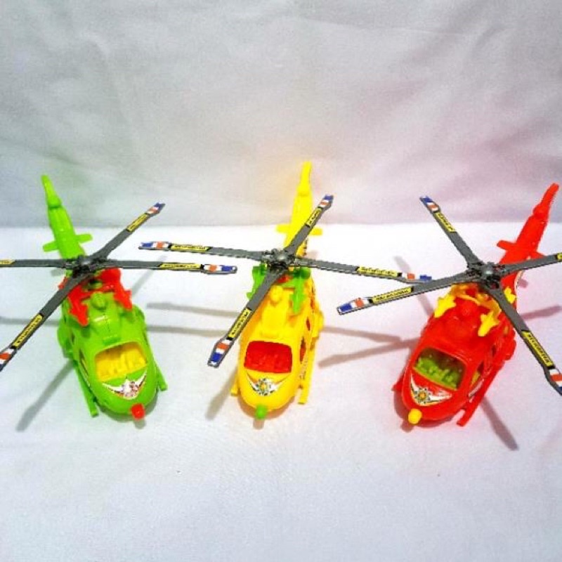 Đồ chơi máy bay trực thăng cót rút - máy bay nhựa cho bé yêu