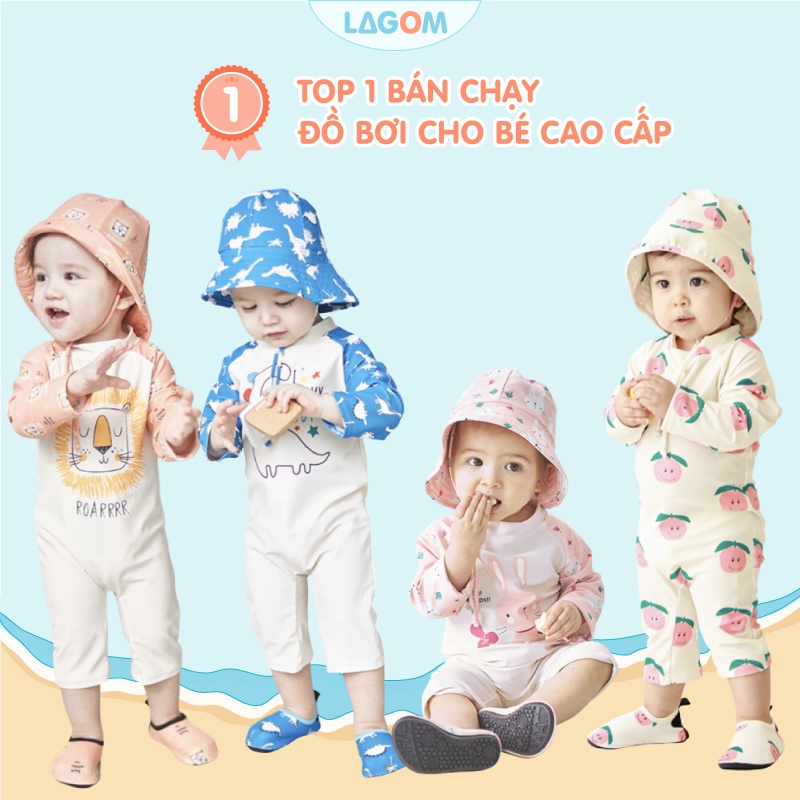 Đồ Bơi Bé Gái Bé Trai Liền Thân Dài Tay | Bộ Bơi Bé Gái, Bé Trai Sơ Sinh 1-2 Tuổi