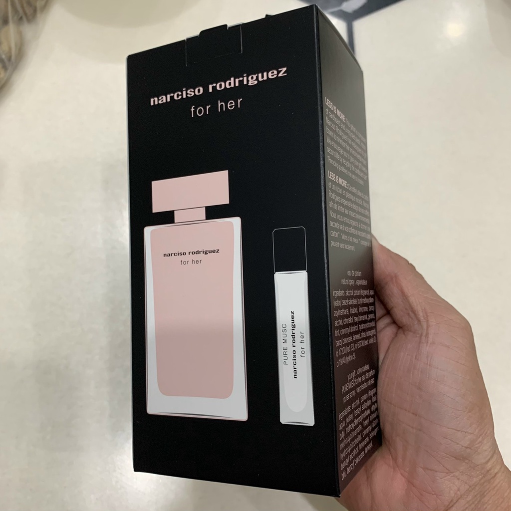 Set Nước Hoa Nữ Narciso Rodriguez For Her EDP 100ml + Narciso Rodriguez Pure Musc Mini 10ml