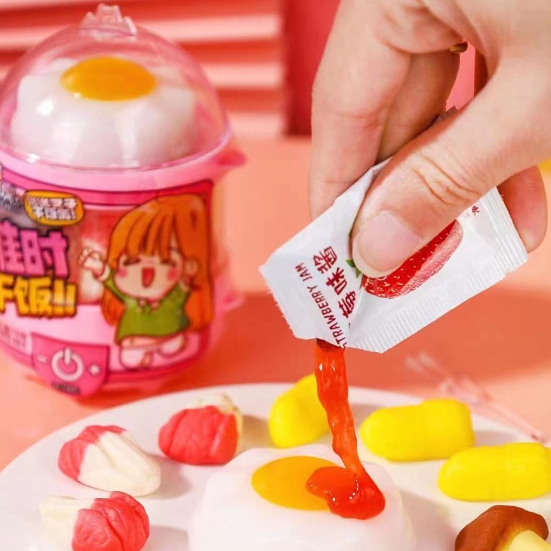 Kẹo đồ chơi kẹo dẻo nồi hấp trứng rau củ kẹo dẻo