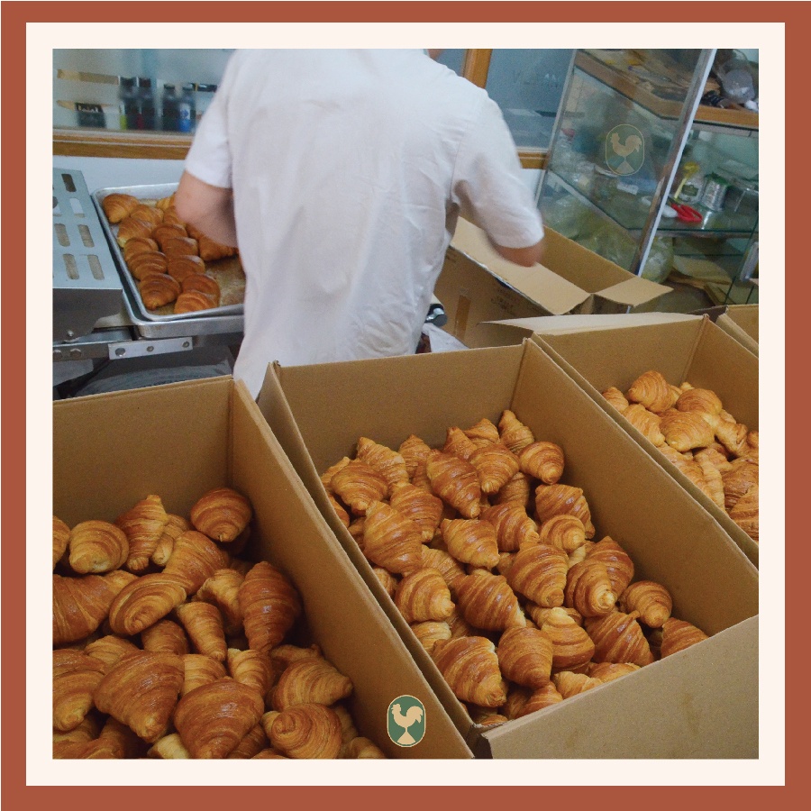 Bánh sừng bò bơ, Croissant nướng sẵn - Thương hiệu Le Gâteau