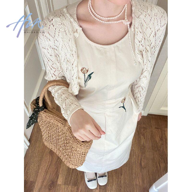 Đầm Dáng Dài Thời Trang Mùa Thu Phong Cách Hàn Quốc Dành Cho Nữ