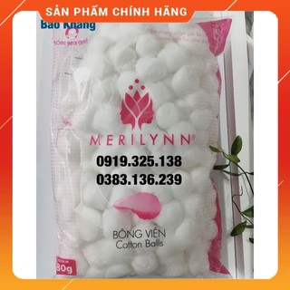 BÔNG BẠCH TUYẾT - Bông Viên Tiện Dụng Merilynn - 80gr/gói
