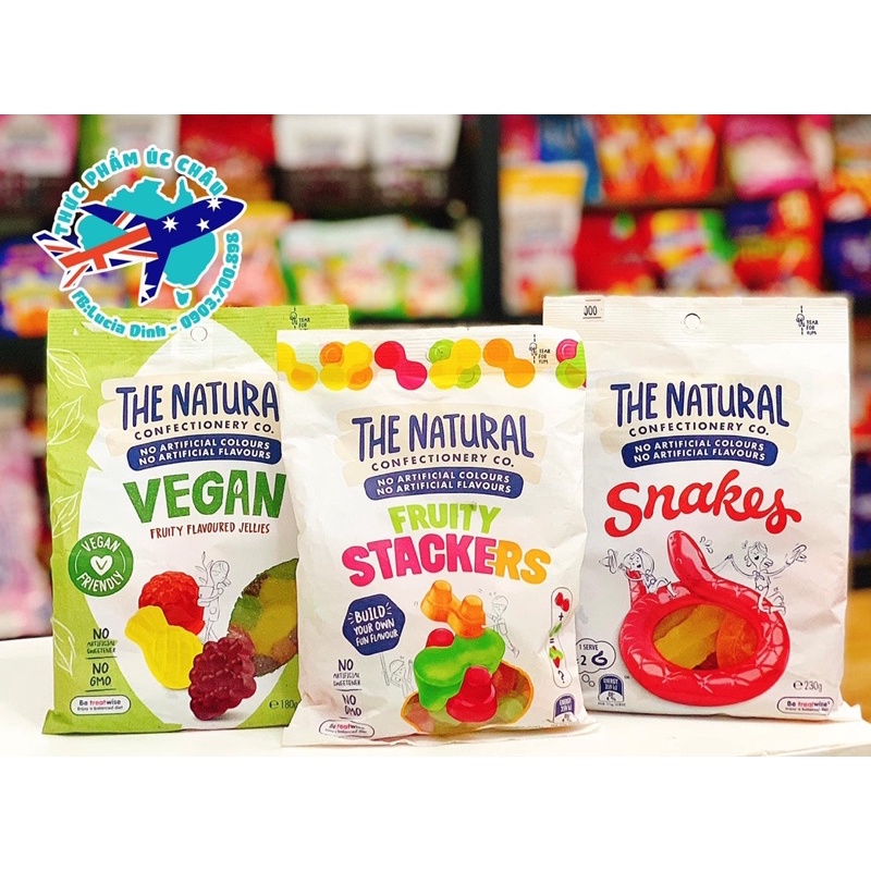 Kẹo Dẻo The Natural Úc 180g/220g/230g