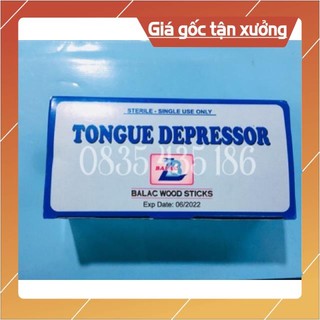 Que Đè Lưỡi Tiệt Trùng (Hộp 100 cái)