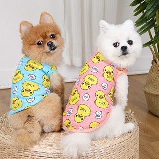 Áo cho chó mèo, áo 3 lỗ mùa hè cute phô mai que cho CHÓ MÈO mẫu ngẫu nhiên