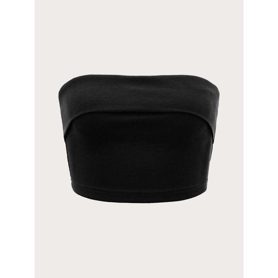 Áo croptop quây ngang JUNE.SG Áo quây không mút ngực ôm body Tube Top D008