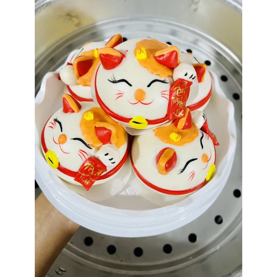 BÁNH BAO MÈO CHIÊU TÀI, NHẬN LỘC QUANH NĂM