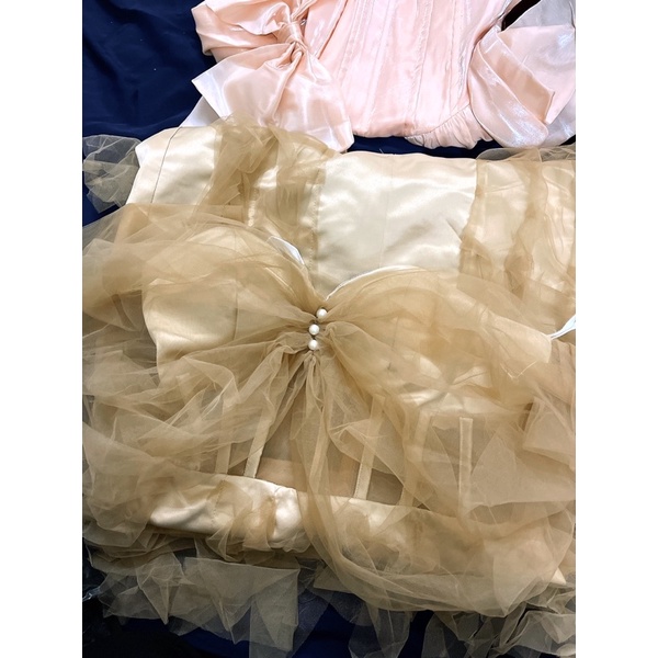 ĐẦM VOAN DÀI TAY NÂU