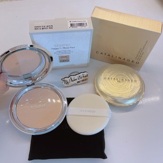 Phấn phủ trang điểm siêu mịn Phấn phủ Geo Sempre Happy & Please Pact 22g