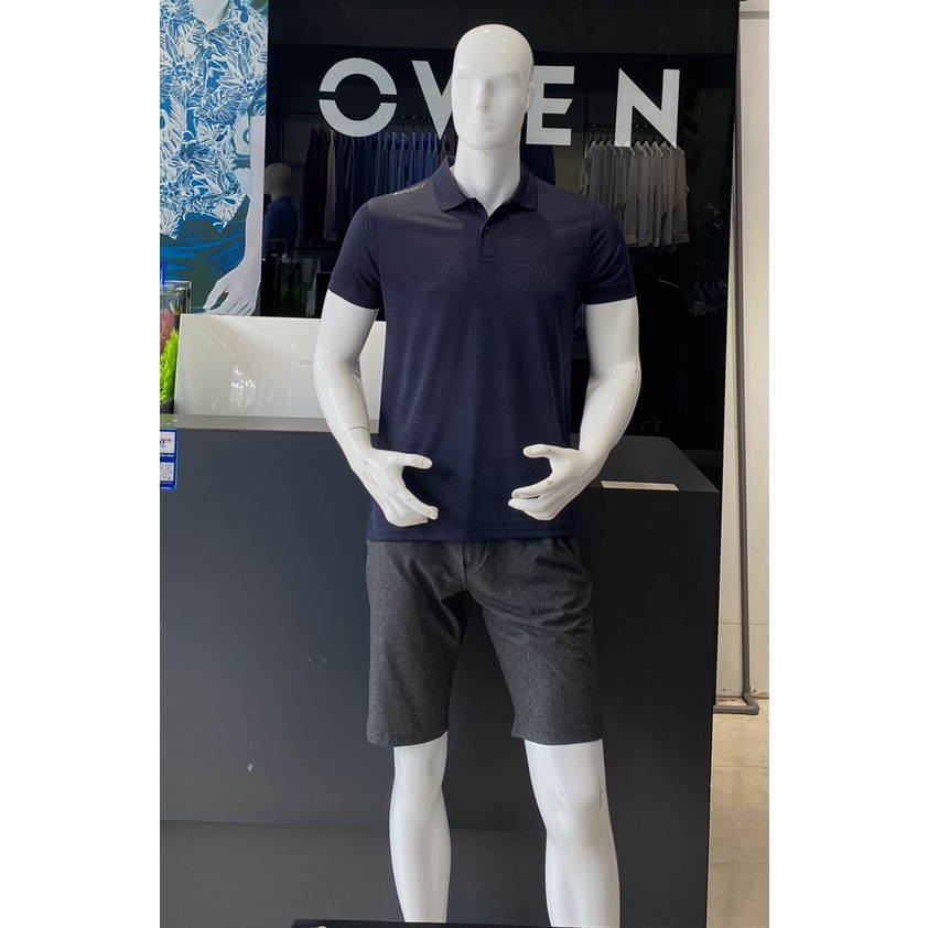 OWEN - Áo Polo nam Owen màu XANH ĐEN chất thun lạnh 231210 - Áo thun nam ngắn tay có cổ