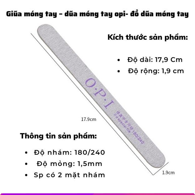 Dũa móng tay opi - đồ dũa móng tay sự lựa chọn tuyệt vời để chăm sóc ngón tay, ngón chân cho nam nữ