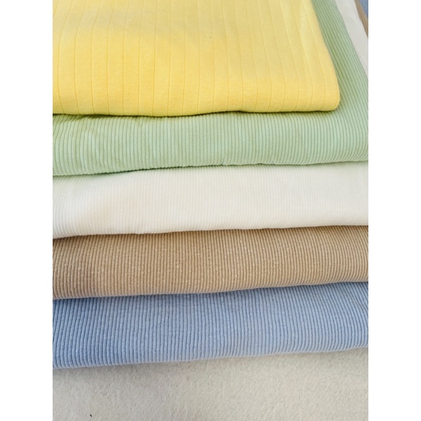 Vải thun tăm tông pastel