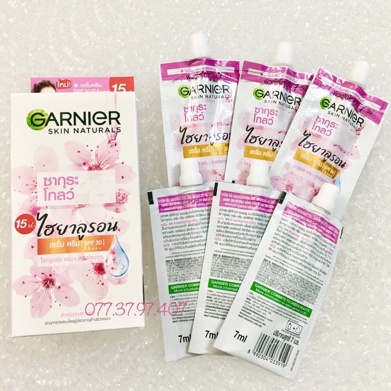 Kem Dưỡng Da Garnier Sakura tuýp 7ml