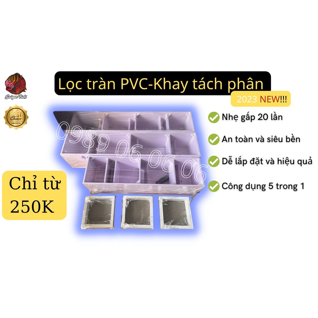 Lọc Tràn Trên Nhựa Cao Cấp, Combo Set Upb+ Khay Tách Phân Cho Anh Em Đủ Size