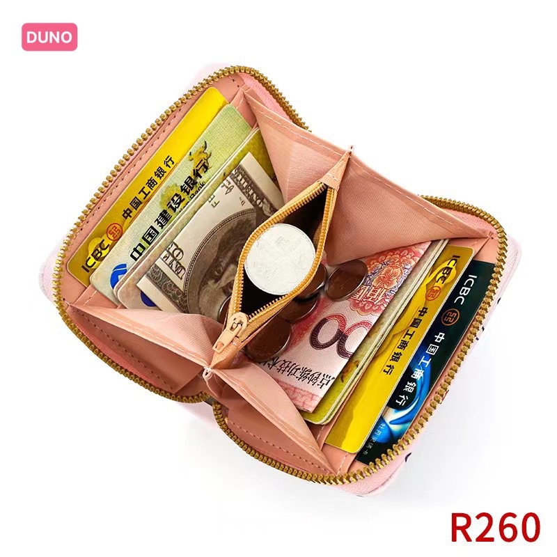 Ví nữ 1 kéo ngắn dễ thương xinh xắn