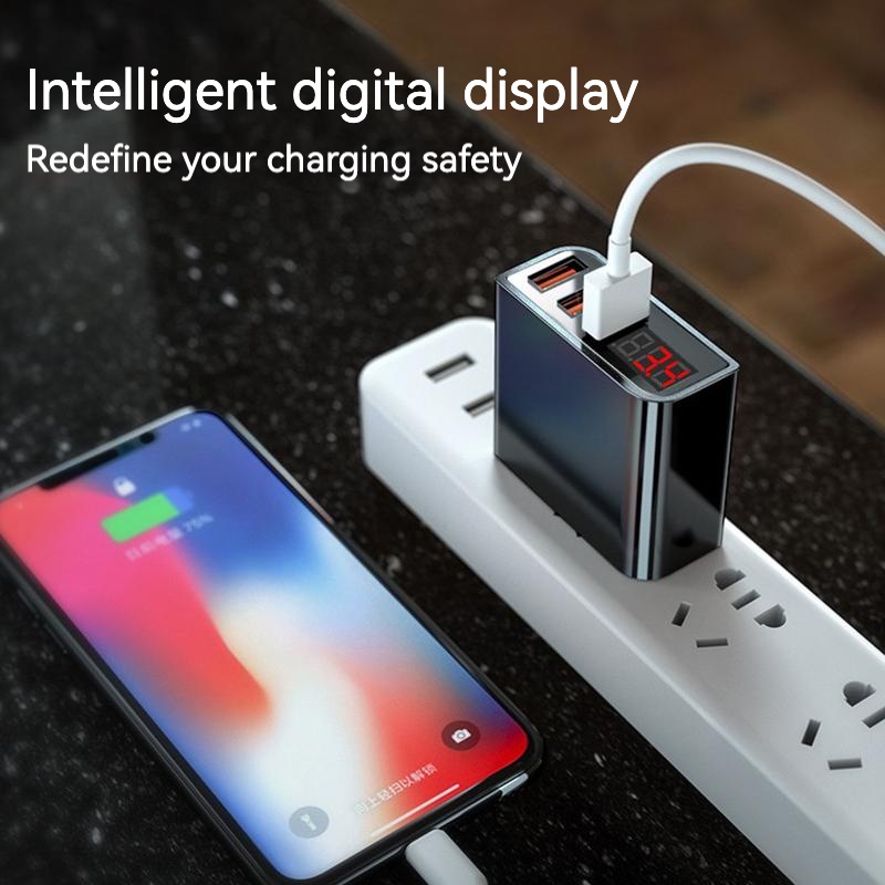 OKSJ ba cổng sạc đầu điện thoại di động sạc nhanh 3.4A nhiều cổng USB cắm Android Huawei Xiaomi Honor One Plus Tablet Universal