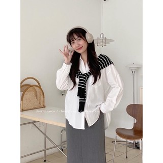 Áo sơ mi thô basic 10405 CHERRY COCO