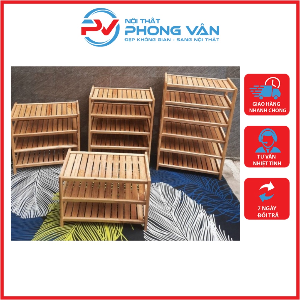 Kệ Giày Dép Gỗ 3, 4, 5, 6 Tầng - Chịu Lực Lên Đến 20Kg - Gỗ Tự Nhiên Bền Đẹp - Kệ Giày Gỗ Đa Tầng Tiết Kiệm Không Gian