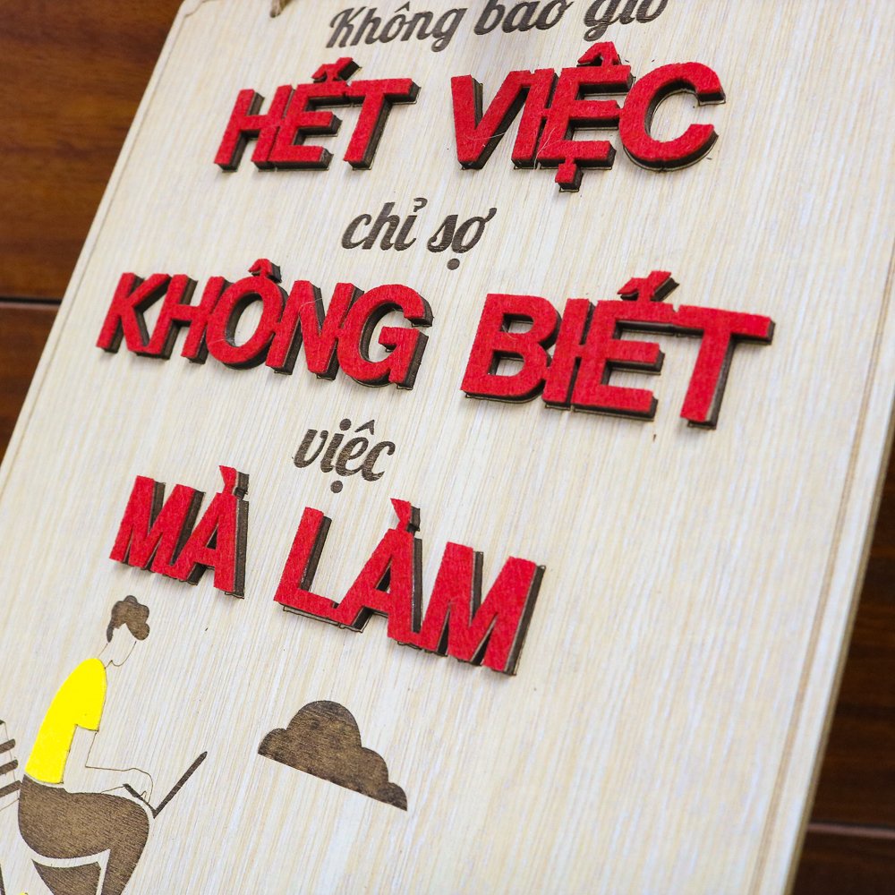 Khẩu Hiệu Treo Tường Văn Phòng BÁCH MỘC Tiếng Việt Nhiều Mẫu Cỡ Lớn