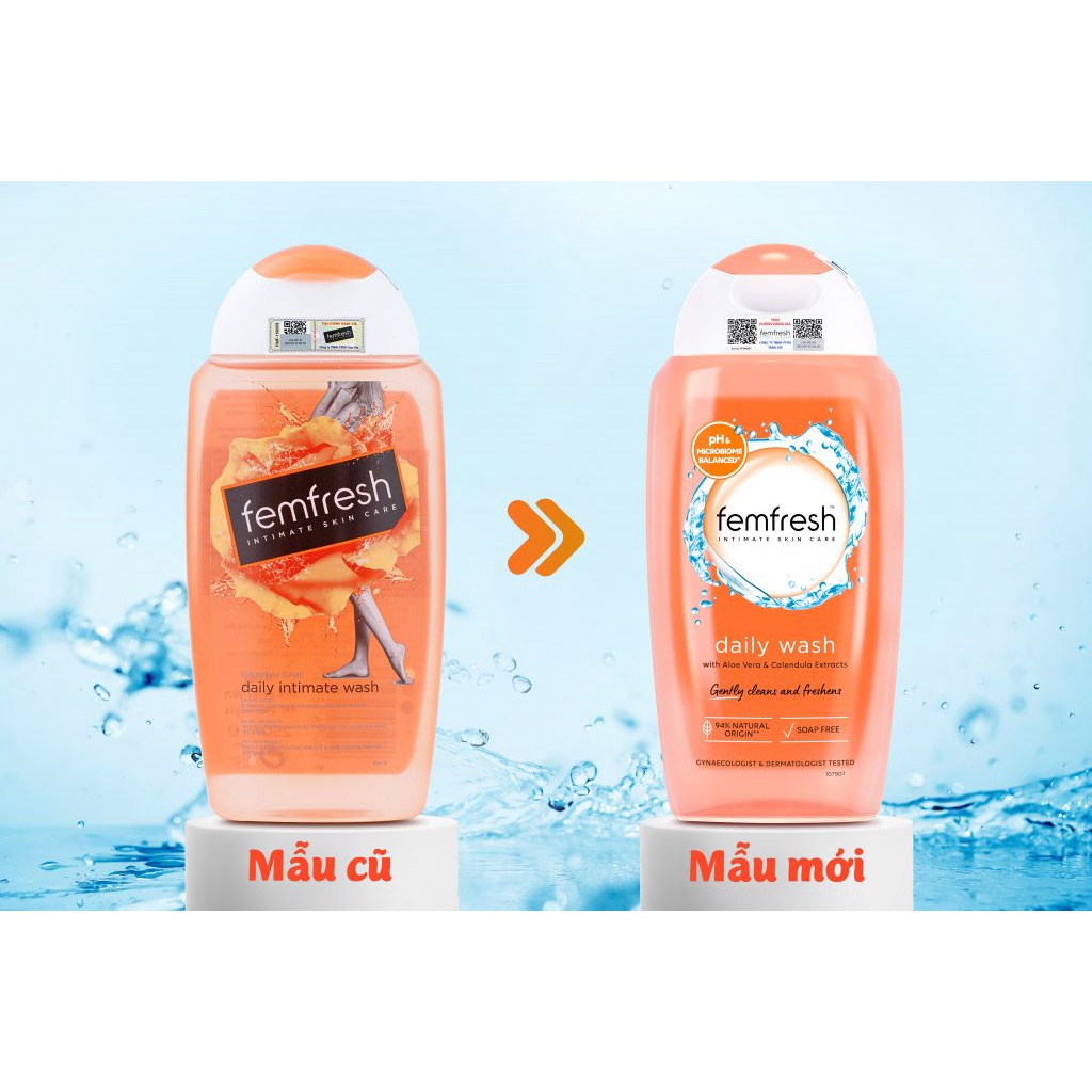 Dung dịch vệ sinh phụ nữ cao cấp hàng ngày Femfresh Daily Wash 250ml -  Extate Official Mall