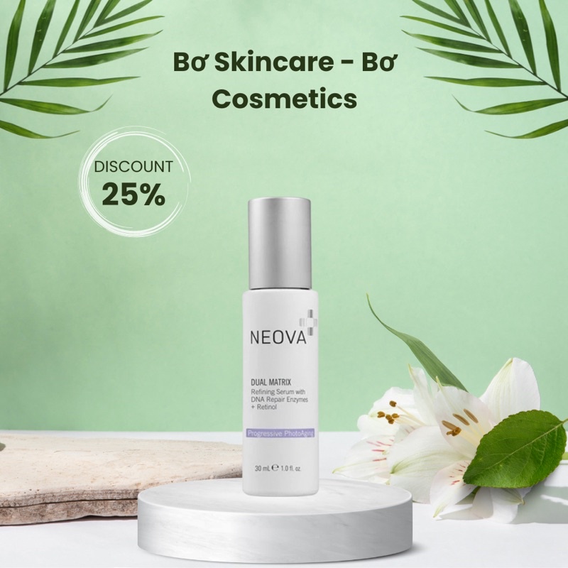 (CÔNG TY) Serum Retinol giúp da trắng sáng đều màu và phục hồi da tươi trẻ Neova Dual Matrix
